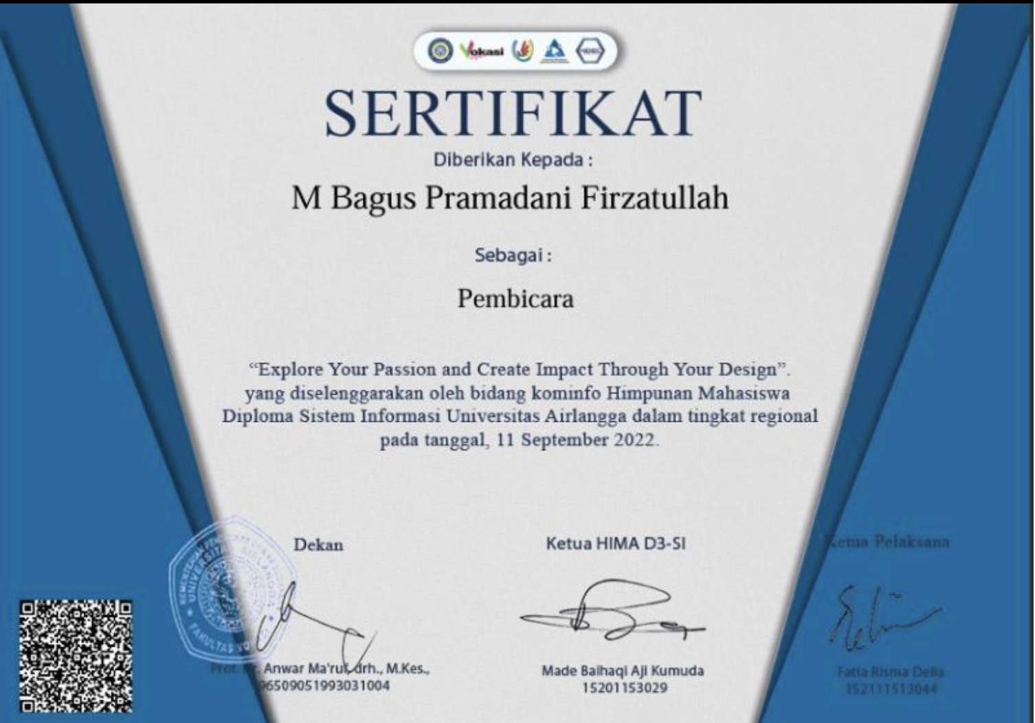 Crypto Speaker Certificate
